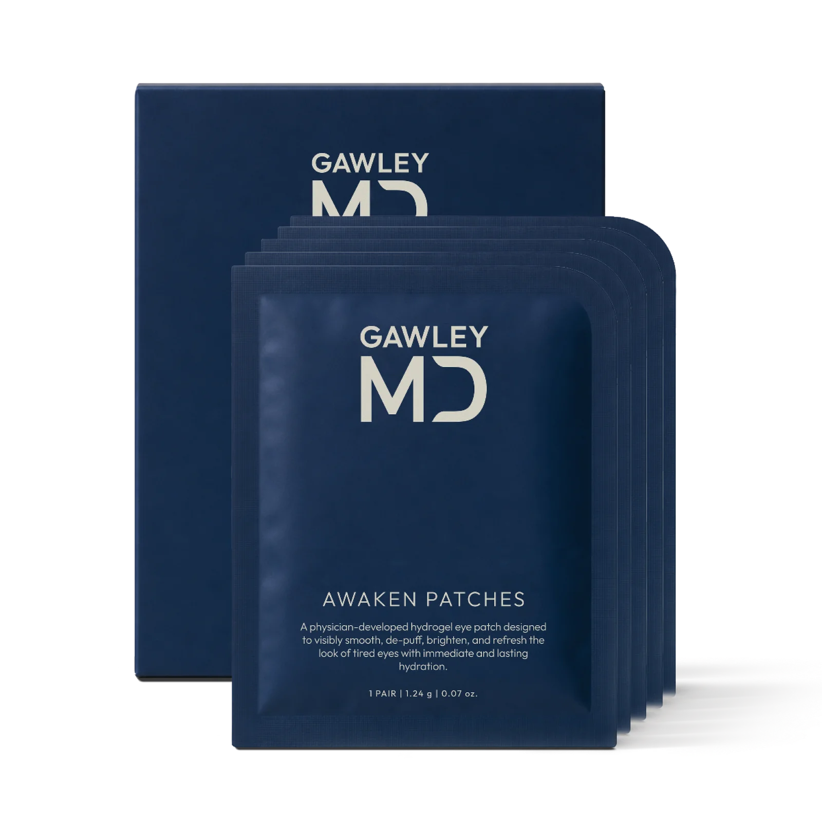 AWAKEN Eye Patches Sachets and packaging